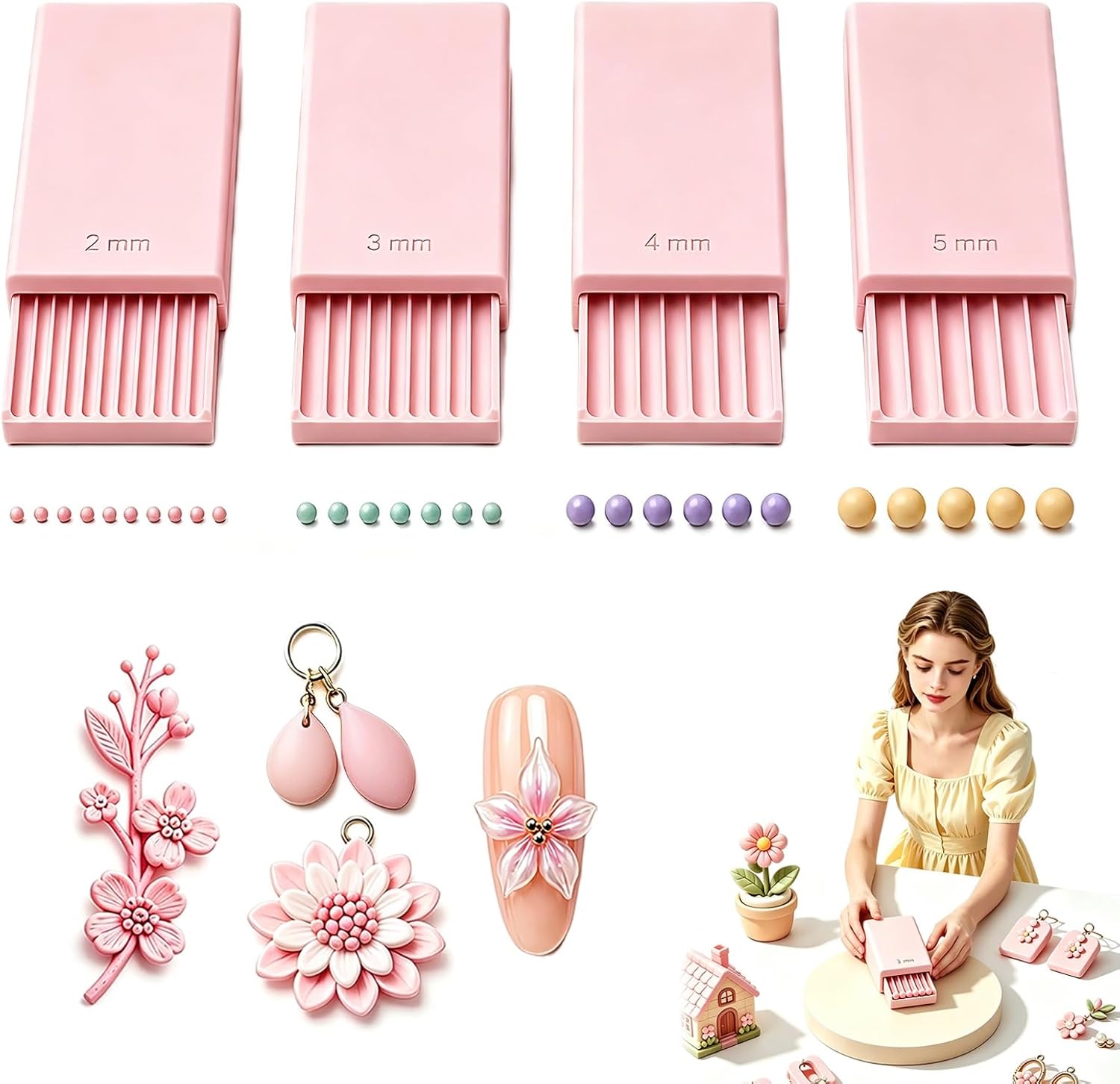 Nail Art Ideas - Alat Pembuat Bola Gel Tanah Liat