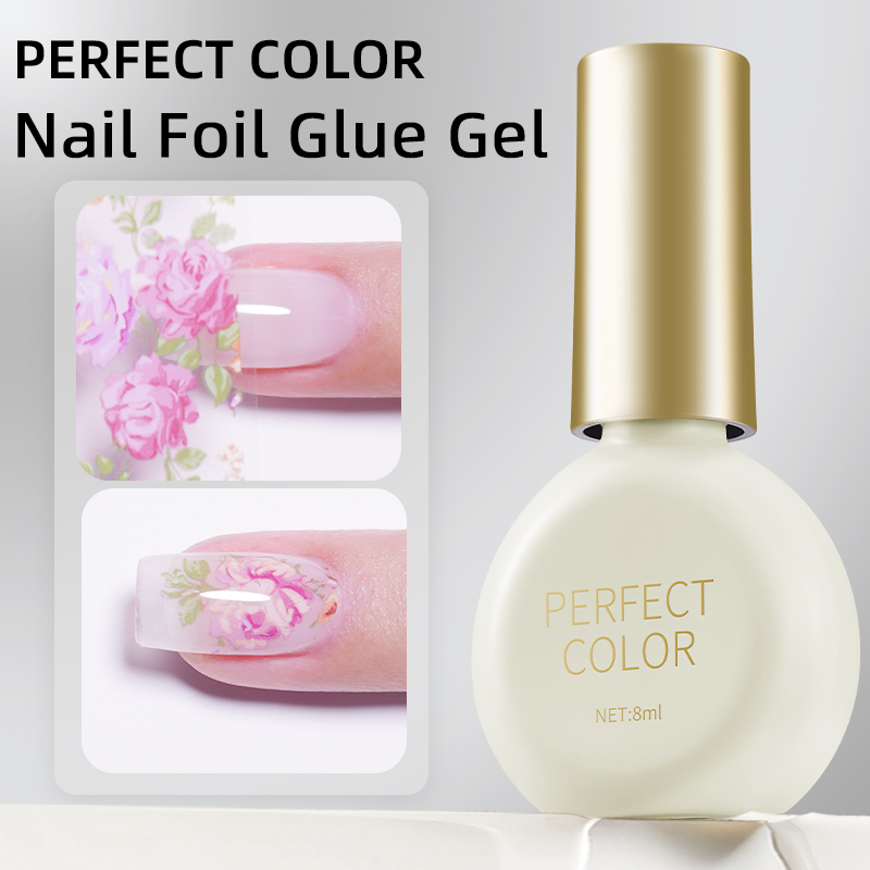 Nail Art Xmas Design - PERPECT COLOR Nail Foil Glue Gel