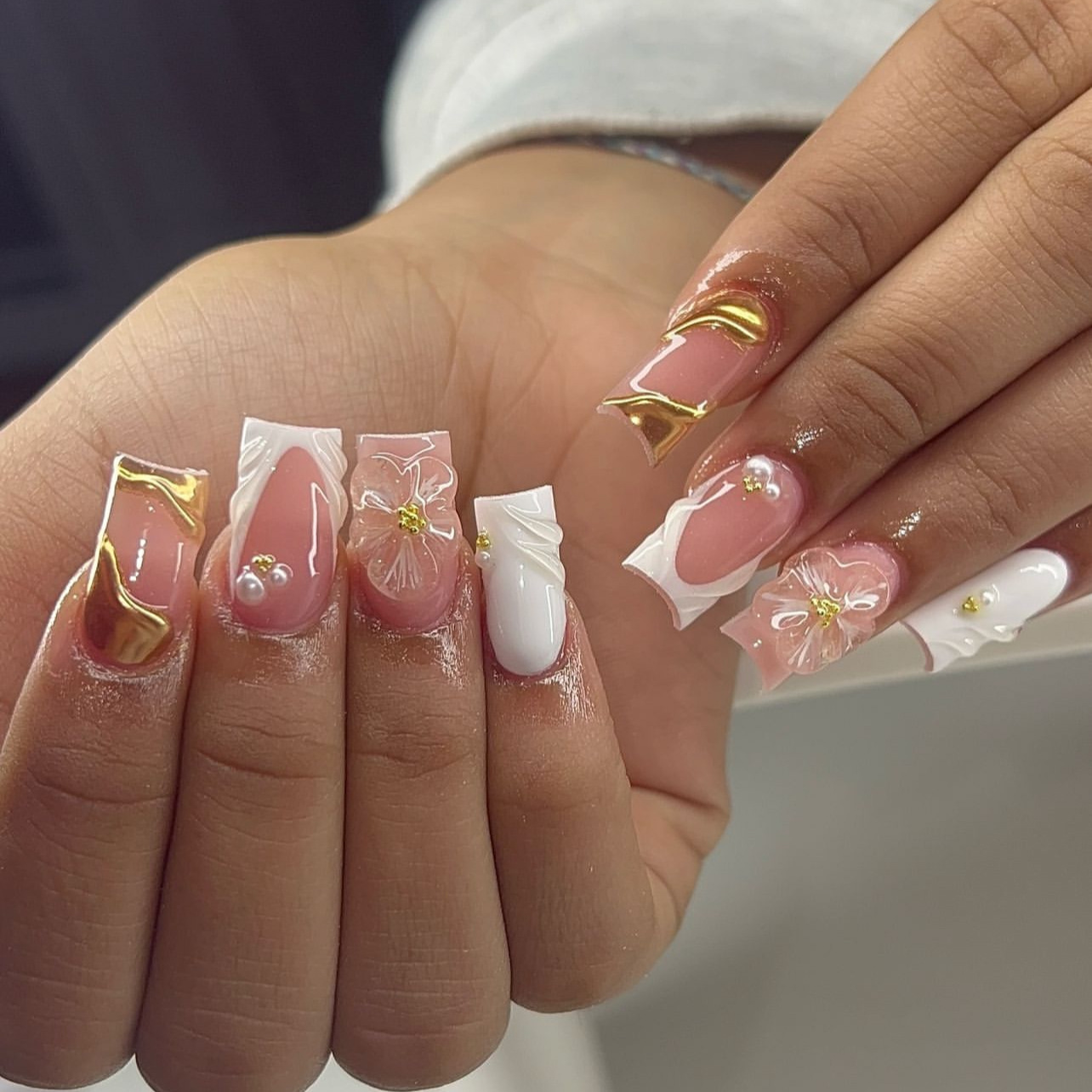 24 Buah Kuku Tekan Persegi Dap - Nail Art Aesthetic ulasan dan harga