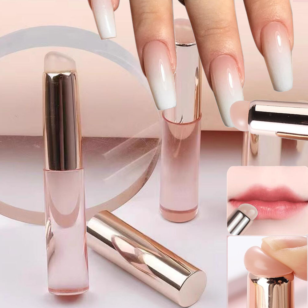1 Buah Kuas Kuku Silikon Merah - Nail Art Ombre Pink ulasan dan harga
