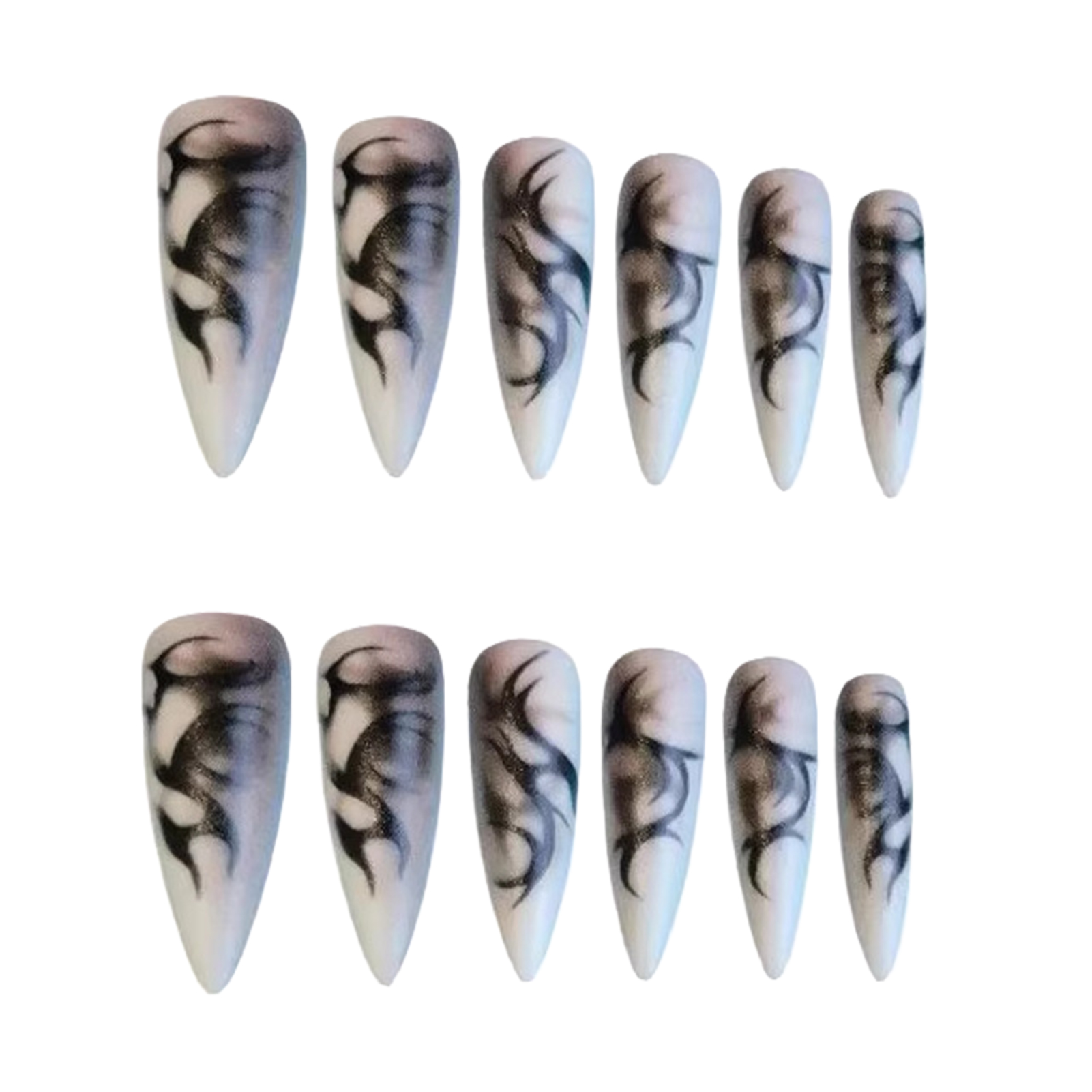24pcs Kuku Palsu Punk Keren Pa - Nail Art Aesthetic ulasan dan harga