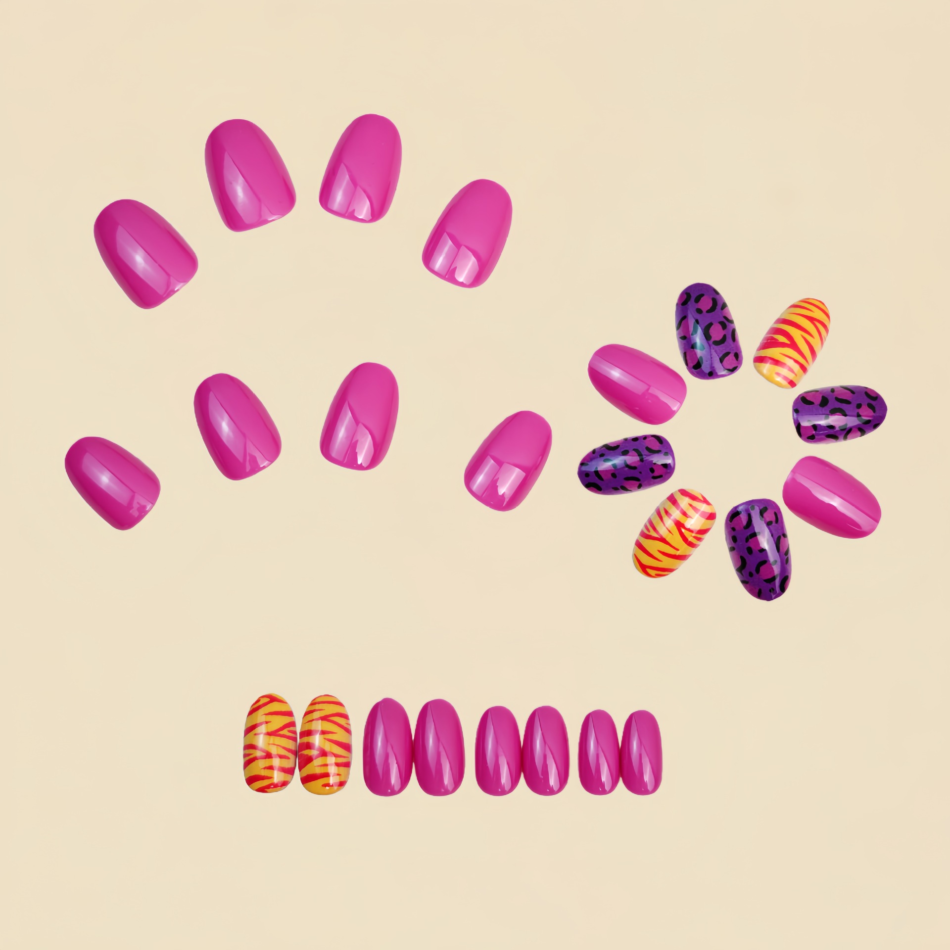 Kuku palsu pendek panjang untu - Nail Art Aesthetic ulasan dan harga