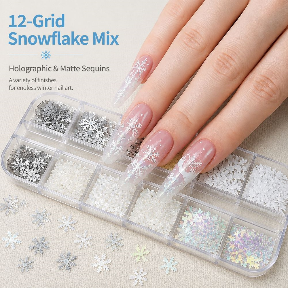 12Grids Hiasan Kuku Bentuk Kep - Nail Art Xmas ulasan dan harga
