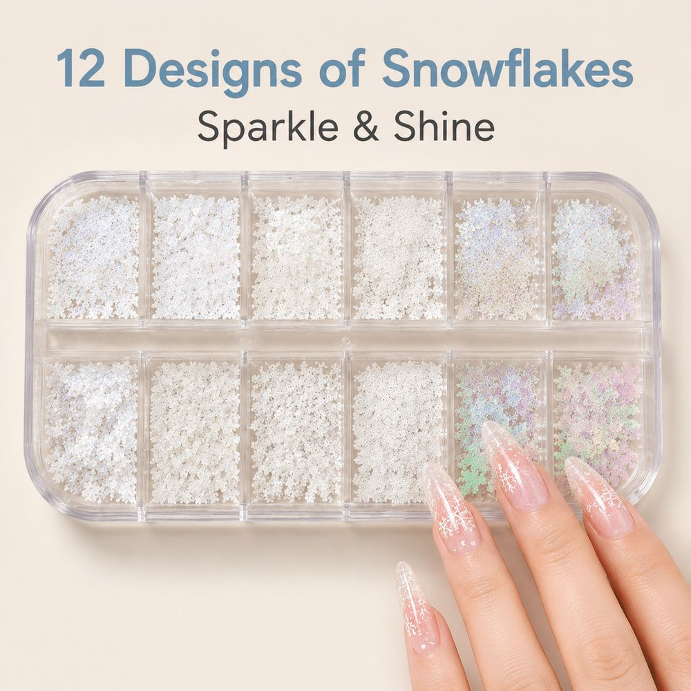 12Grids Hiasan Kuku Bentuk Kep - Nail Art Xmas ulasan dan harga