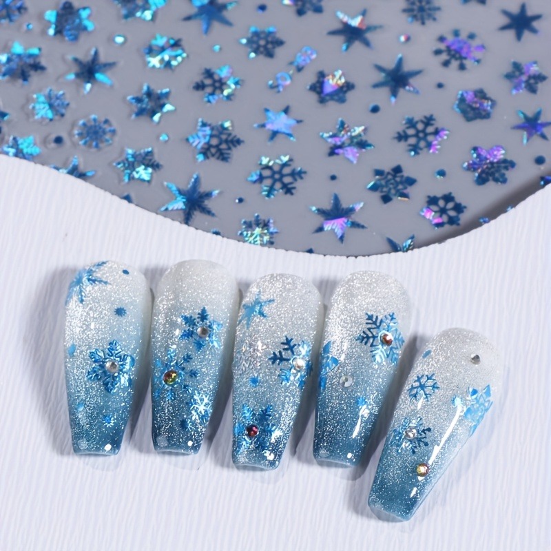 5 buah stiker kuku bintang kep - Nail Art Xmas Design ulasan dan harga