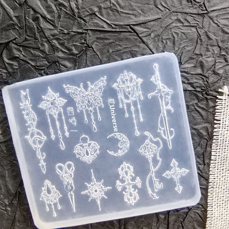 Hiasan Kuku Vintage Gothic Ber - Nail Art Gothic ulasan dan harga