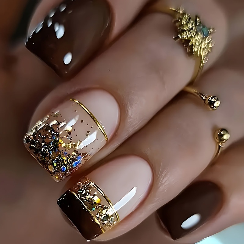 Kuku palsu pendek persegi untu - Nail Art Aesthetic ulasan dan harga