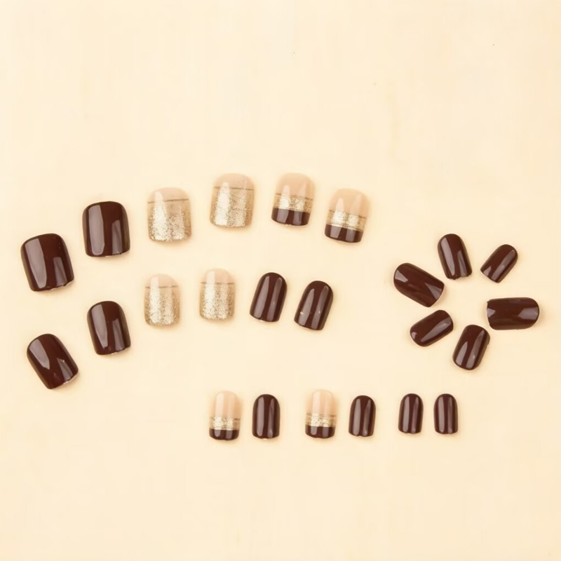 Kuku palsu pendek persegi untu - Nail Art Aesthetic ulasan dan harga