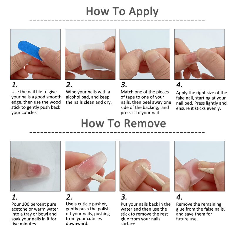 10 Buah Kuku Palsu Buatan Tang - Nail Art Aesthetic ulasan dan harga