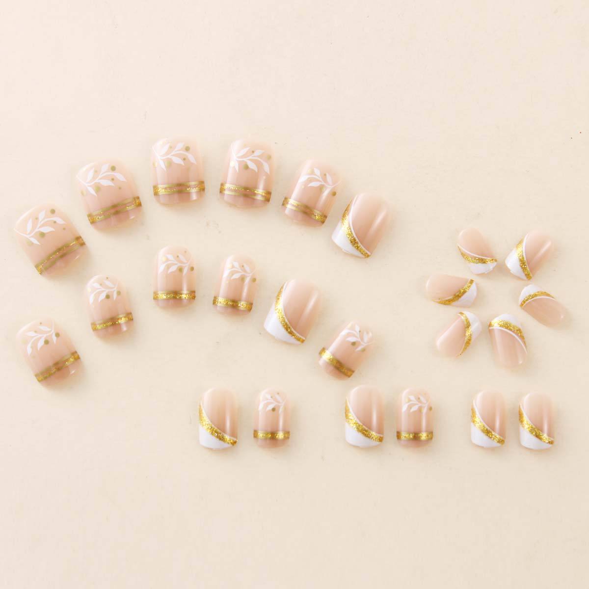 Kuku palsu pendek sedang untuk - Nail Art Aesthetic ulasan dan harga