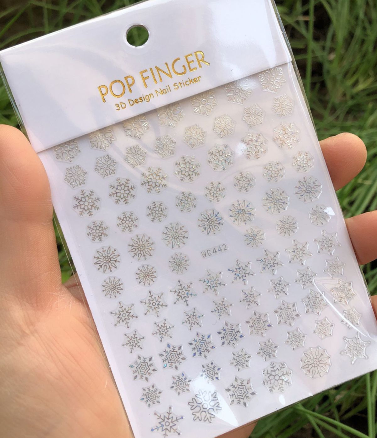 Holografis Kepingan Salju Pera - Nail Art Xmas Design ulasan dan harga