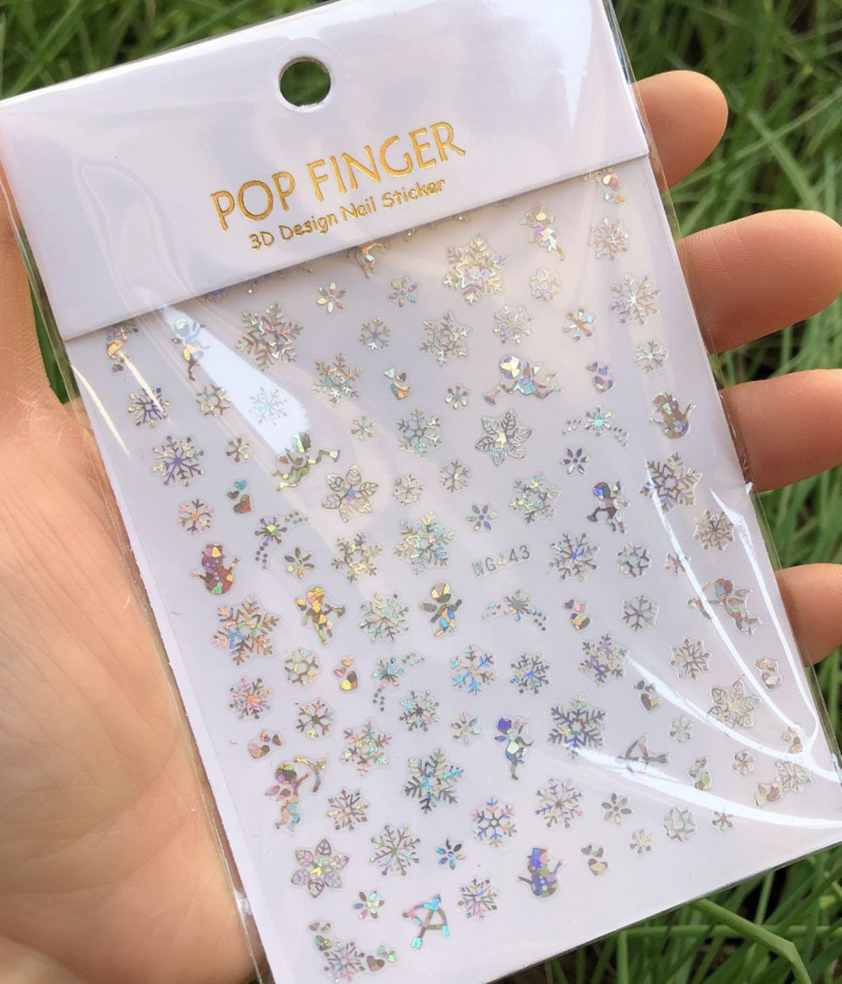 Holografis Kepingan Salju Pera - Nail Art Xmas Design ulasan dan harga