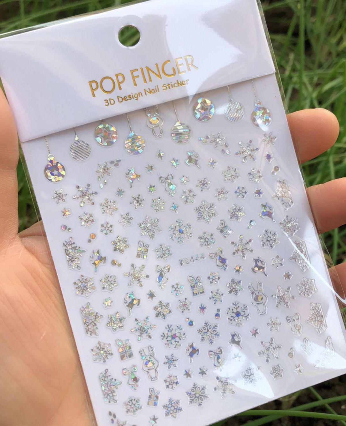 Holografis Kepingan Salju Pera - Nail Art Xmas Design ulasan dan harga