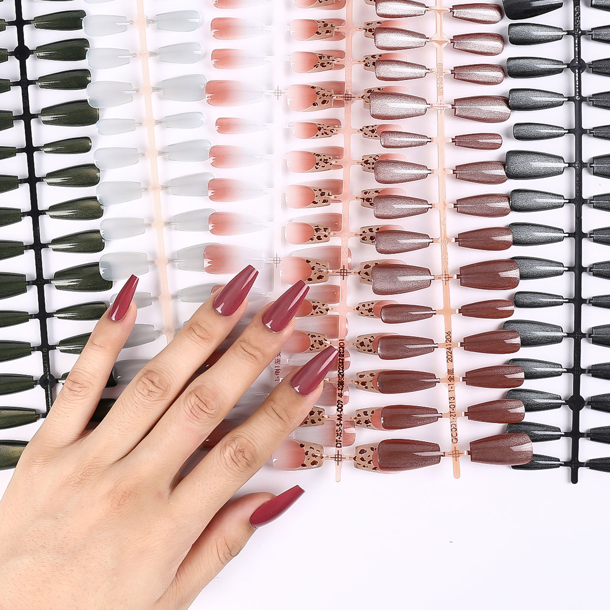 30Pcs Kuku Palsu Oval Pendek W - Nail Art Ombre Pink ulasan dan harga