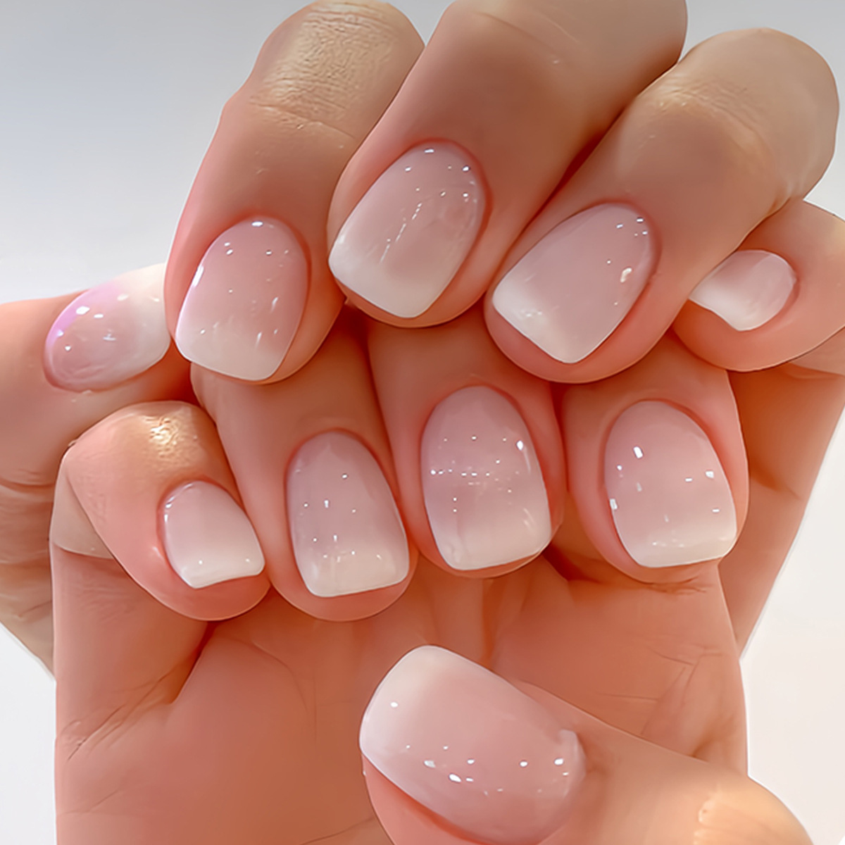 24Pcs Kuku Palsu Ballet Glitte - Nail Art Aesthetic ulasan dan harga