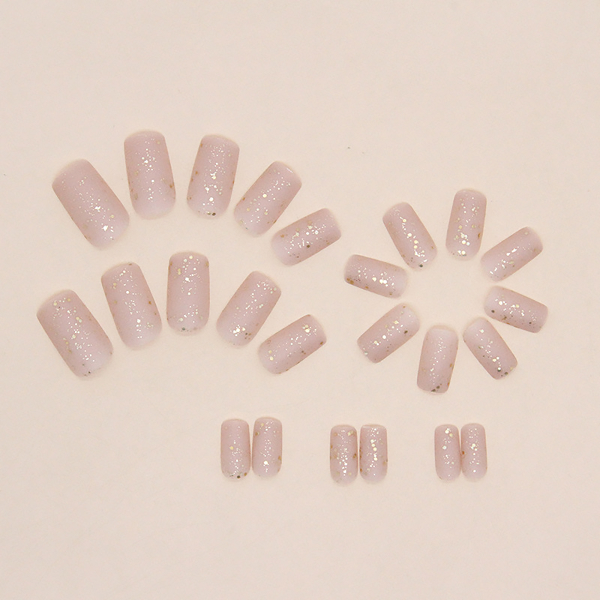 24 buah bubuk kuku palsu kuali - Nail Art Aesthetic ulasan dan harga