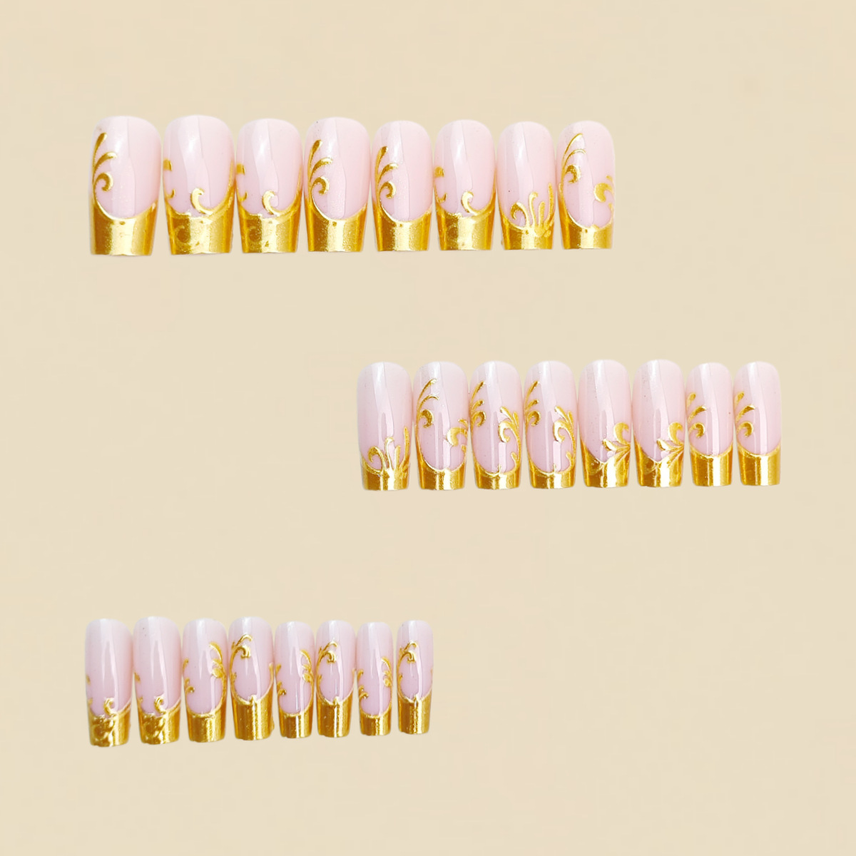 Kuku Palsu Panjang Sedang untu - Nail Art Aesthetic ulasan dan harga