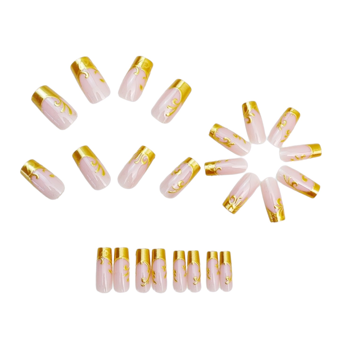 Kuku Palsu Panjang Sedang untu - Nail Art Aesthetic ulasan dan harga