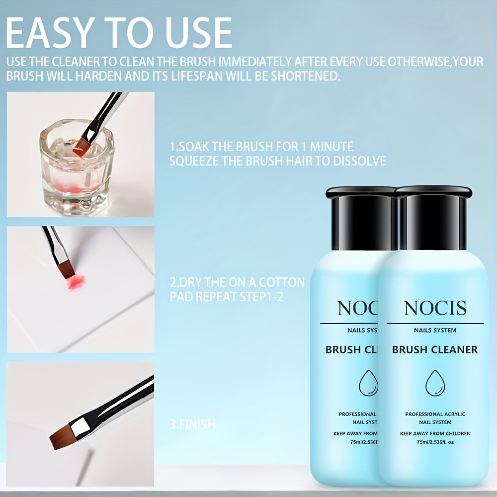 NOCIS 75ml Pembersih Kuas Akri - Nail Art Ideas ulasan dan harga